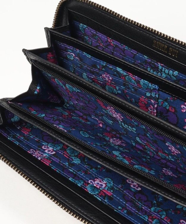 ANNA SUI セルパン ラウンド長財布 ブラック