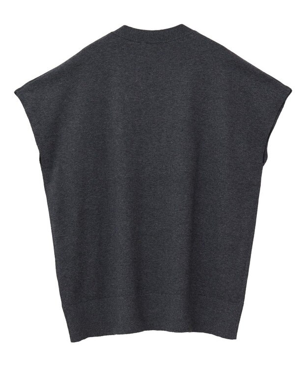 AMERICAN HOLIC フレンチスリーブＶネックニットカーディガン Charcoal Gray