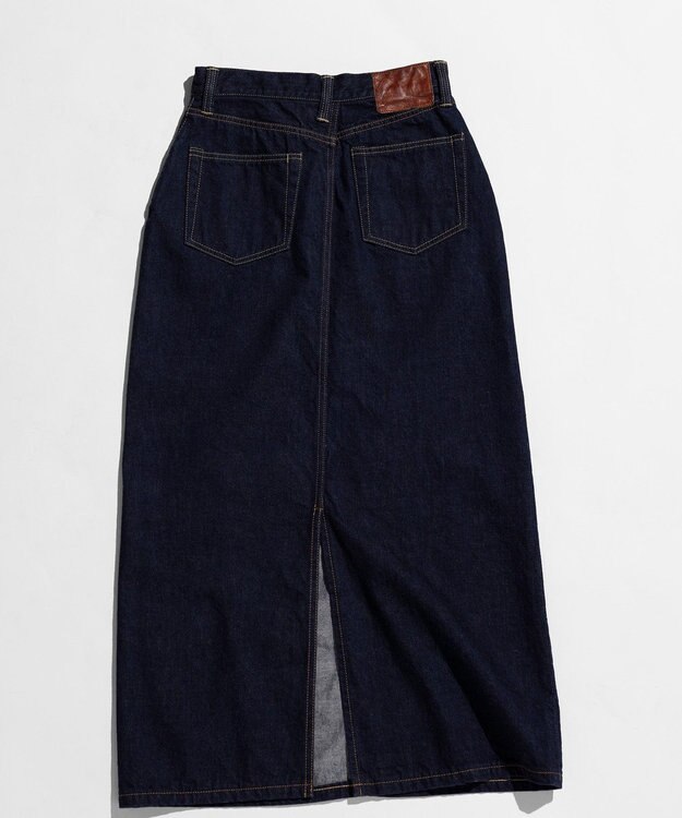 LENO DENIM SKIRT　デニムマキシスカート INDIGO