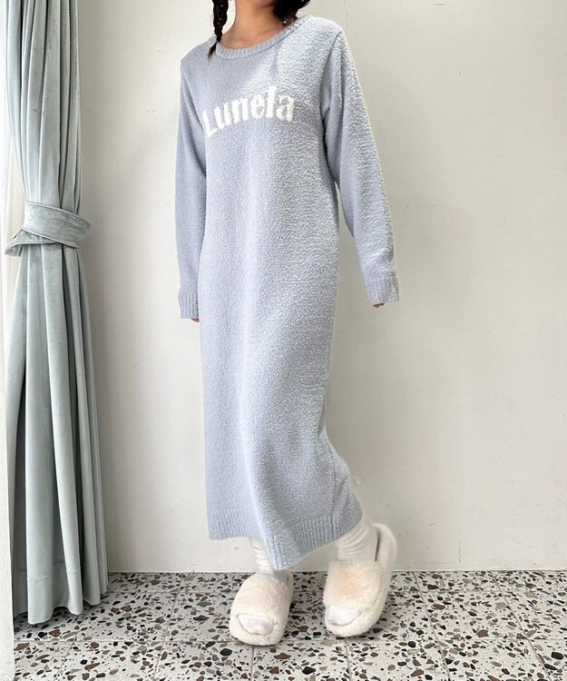 WEGO ロゴワンピース ブルー