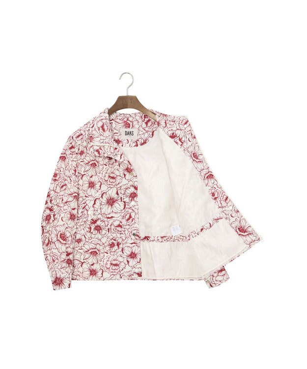 DAKS 【DAKS GOLF】ストリングブルゾン ダークレッド