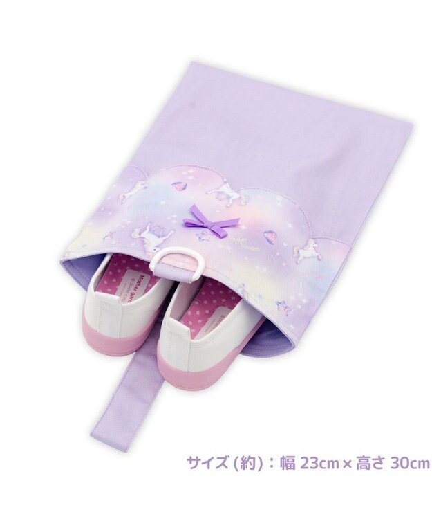 Mother garden マザーガーデン ユニコーン  学童布バッグ ＆ 巾着4点セット 《ぷっくり柄》 ぷっくり柄