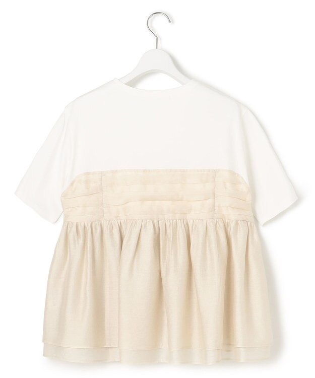 23区 L 【WEB&一部店舗限定カラーあり】オーガンジービスチェコンビ カットソー ベージュ系