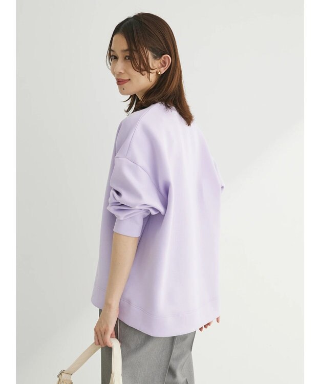 Green Parks クルーネックダンボールプルオーバー Purple