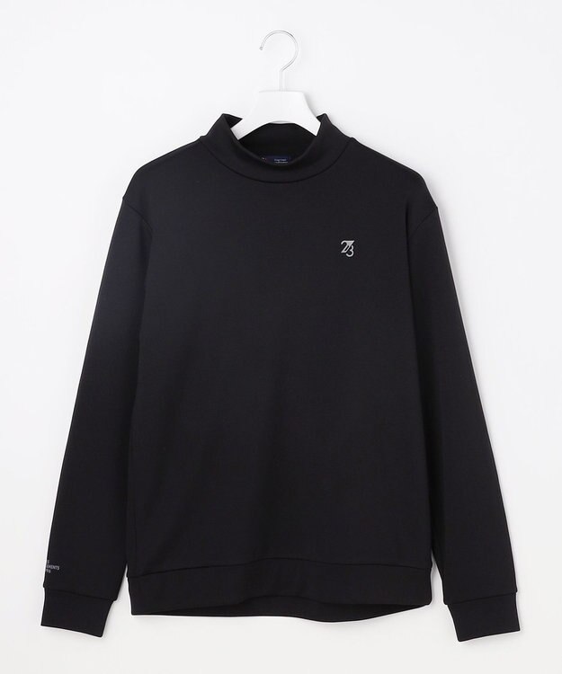 23区GOLF 【MEN】ストレッチ裏フリースモックネック ブラック系