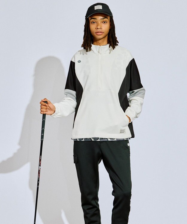 MEN】カラーブロッキング プルオーバー ゴルフ / PW CIRCULUS MEN】カラーブロッキング プルオーバー ゴルフ / PW CIRCULUS