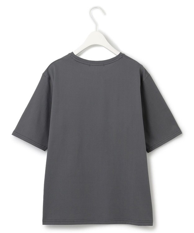 ICB 【接触冷感・UVケア・洗える】ロゴＴＥＥ カットソー フォト×チャコール系