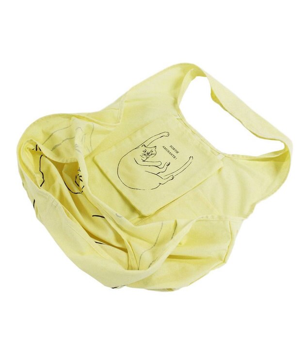 ROOTOTE 1188【折り畳み可能】EU.ラウンド.ブラサガリネコ-A 05：キ