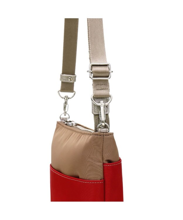 IBIZA ビコロール　ナイロン　ショルダーバッグ(S) 赤