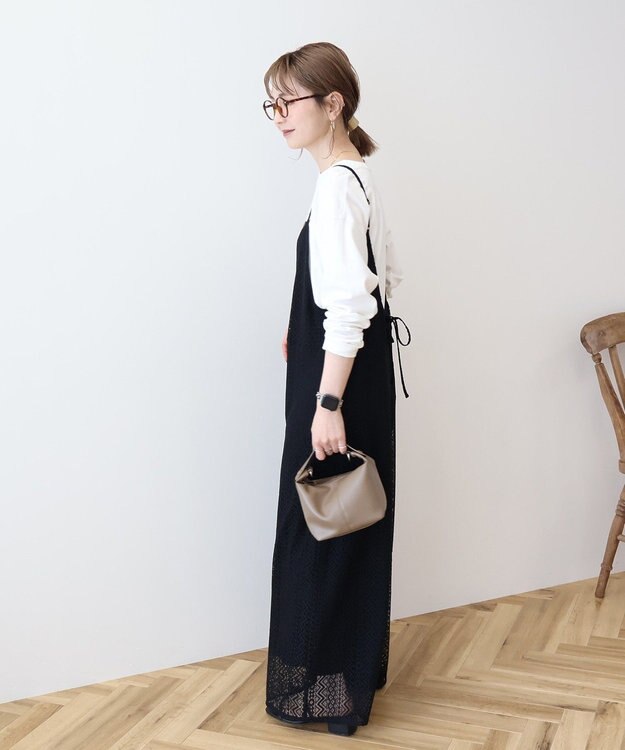 AMERICAN HOLIC レースキャミサロペット【WEB限定カラー有り】 Black