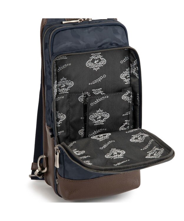 ACE BAGS & LUGGAGE Orobianco ソロペルテ 30th ボディバッグ  迷彩 93194 オロビアンコ ネイビー