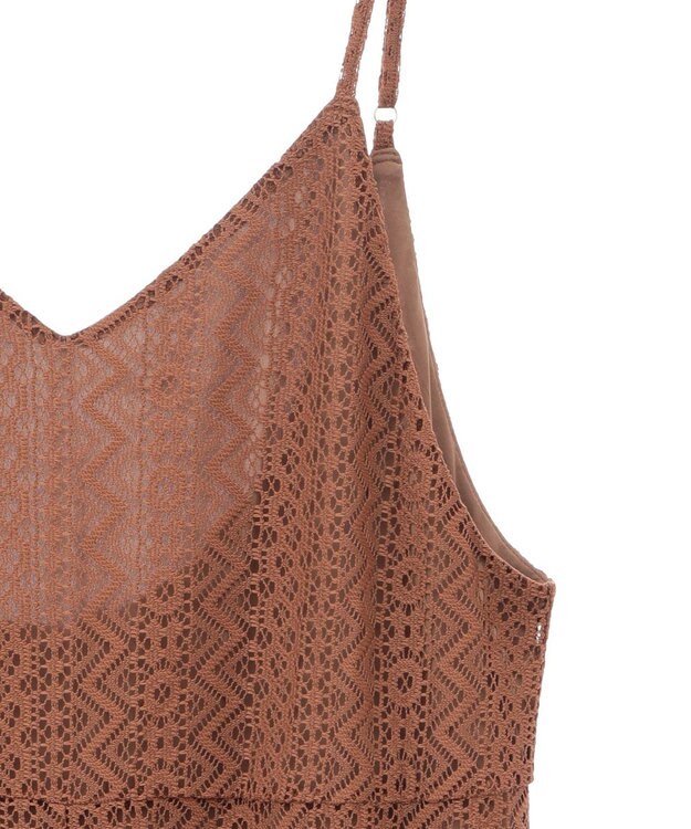 AMERICAN HOLIC レースキャミサロペット【WEB限定カラー有り】 Brown