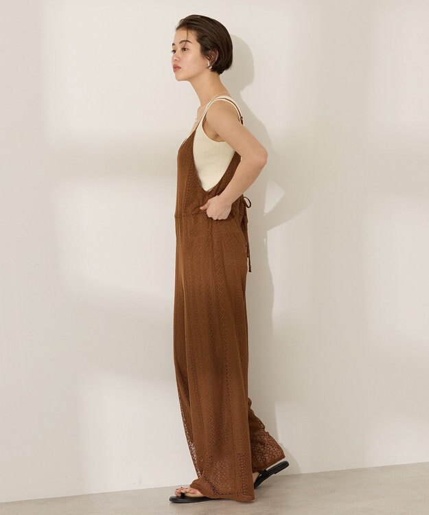 AMERICAN HOLIC レースキャミサロペット【WEB限定カラー有り】 Brown