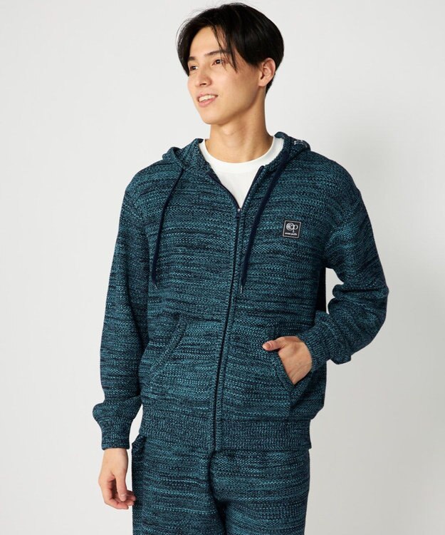 OP／FILA 【Ocean Pacific】ラーベンニットパーカ ネイビー