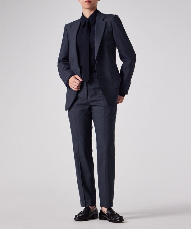 Paul Smith マイクロ ハウンドトゥース テーパードパンツ ネイビー