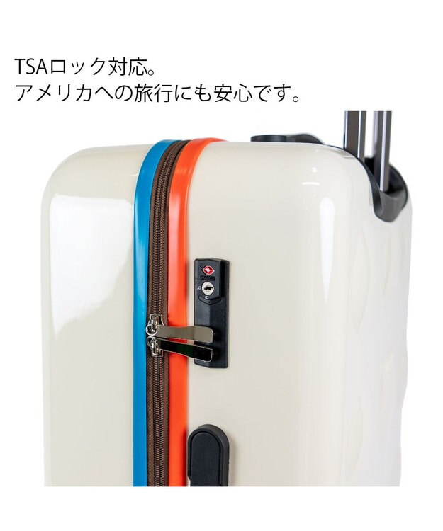 tsumori chisato CARRY 新ネコドットキャリー キャリーバッグ キャリーケース 【 海外旅行にも 約58リットル 3泊 4泊程度 】 ホワイト