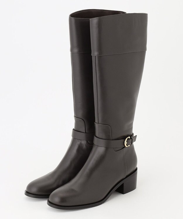 J.PRESS LADIES ベルト ロング ブーツ ブラウン系