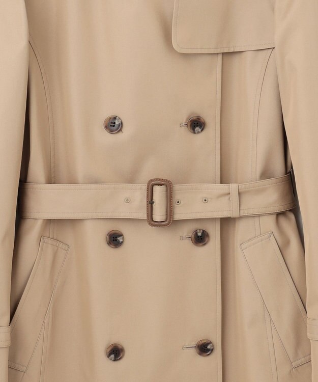 23区 S コットンポリエステルギャバジン ロング トレンチコート キャメル系