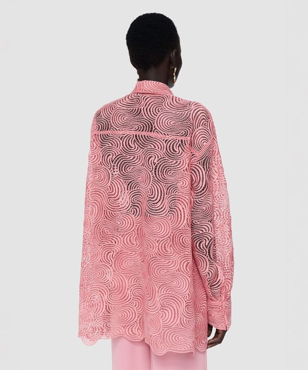 JOSEPH コードレース クロシェ　ブラウス Blush