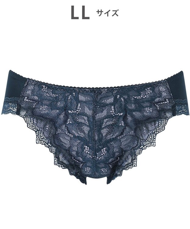 WACOAL ショーツ 【ハグするブラ】 BXB418とペア はきこみ丈あさめ ナイロンベア天竺素材(バック) レディース PXB118 /ワコール グレイッシュブルー