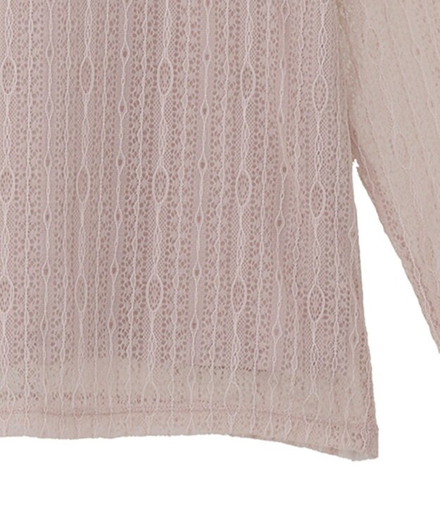 earth music&ecology レースドッキングプルオーバー Pink