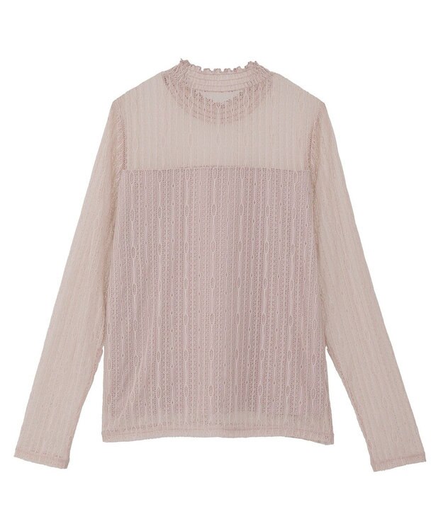 earth music&ecology レースドッキングプルオーバー Pink