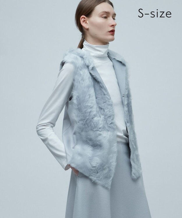 S-size】CLAWLEY / ファー ジレ / BEIGE, | ファッション通販