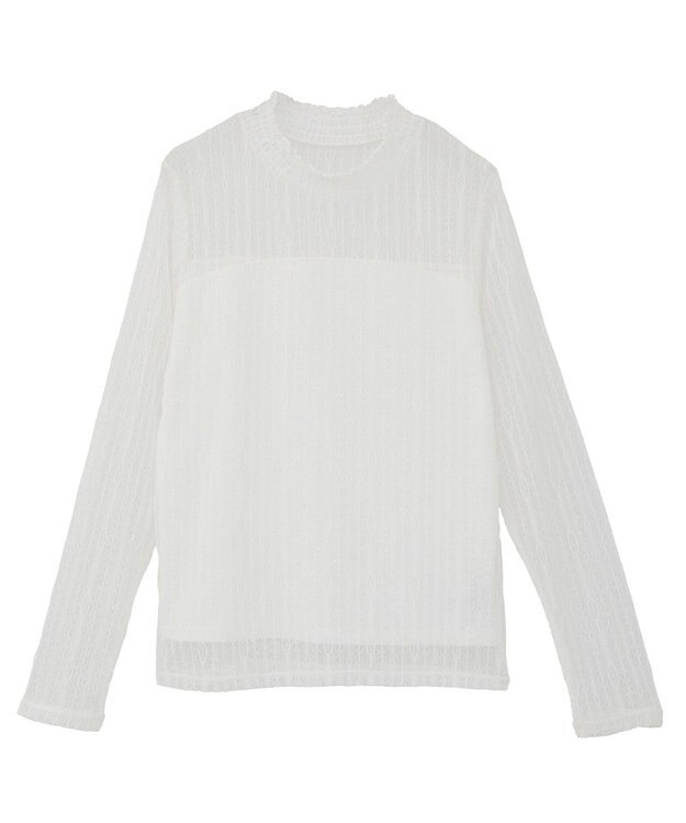 earth music&ecology レースドッキングプルオーバー Off White