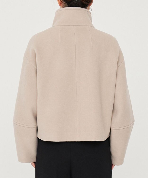 uncrave 【撥水】プルーフ メルトン スタンドネック コート（uncrave STANDARD） グレージュ