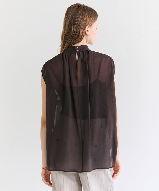 BEIGE， SERAPHIN / ライトシアー ハイネックブラウス Bordeaux