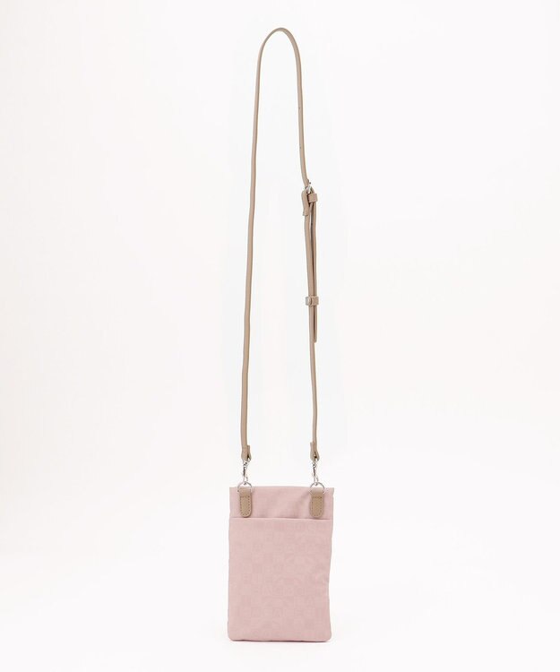 LA BAGAGERIE モノグラムデイリーミニマムポシェット ピンク