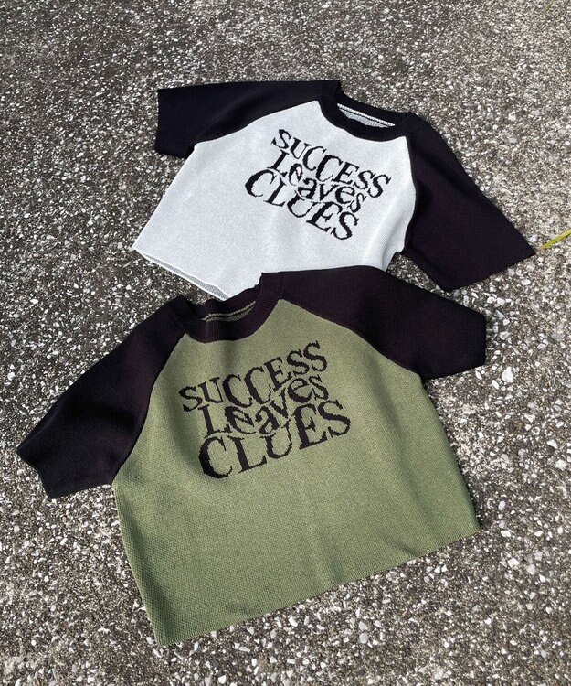 WEGO ラグランジャガードチビニットT カーキ