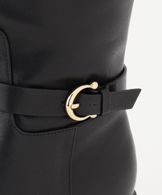 J.PRESS LADIES ベルト ロング ブーツ ブラック系