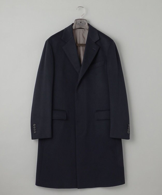 GOTAIRIKU 【MTRピュアカシミヤ】シングルブレストチェスターフィールドコート ネイビー系
