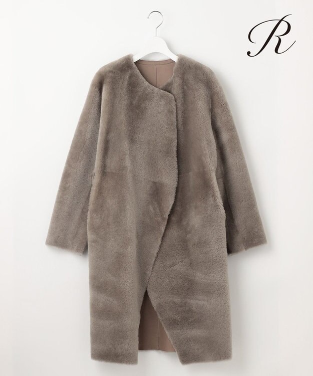 23区 L 【R(アール)】ムートンコート ベージュ系
