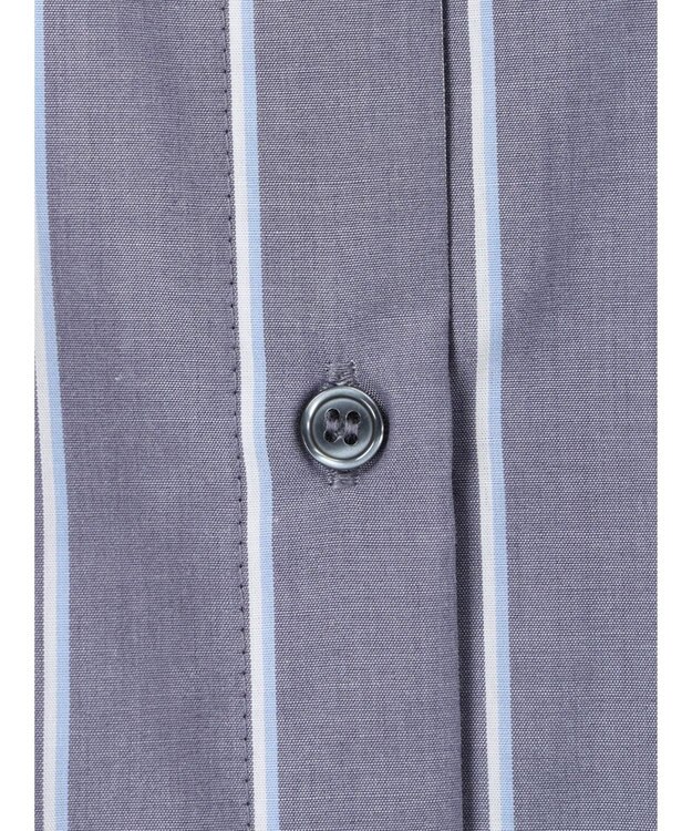 AMERICAN HOLIC イージーケア５分袖バックタックシャツ Stripe Navy