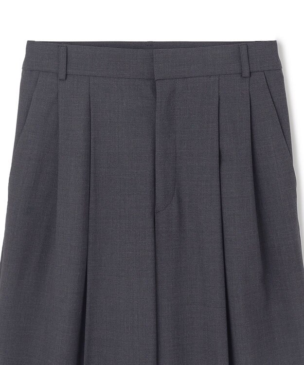 BEIGE， 【洗える】LAVAL / ワイドタックパンツ C.Gray