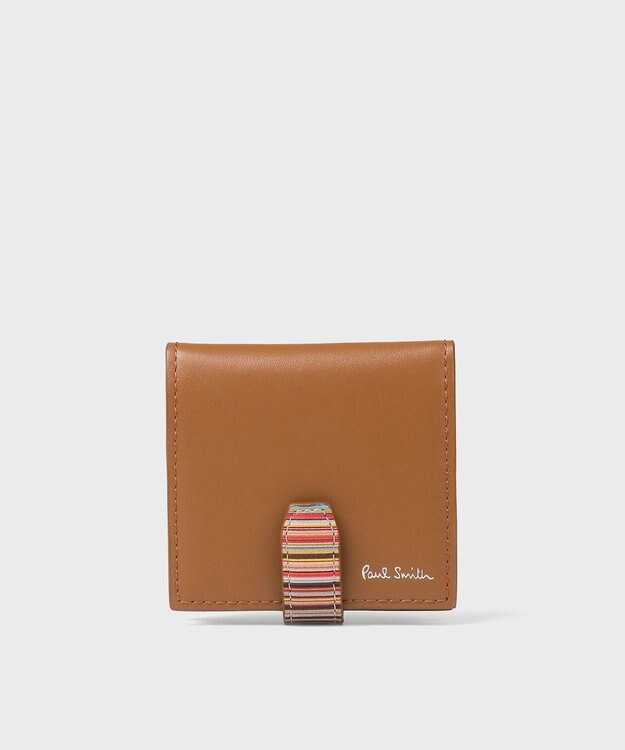 Paul Smith シグネチャーストライプタブ コインケース ブラウン