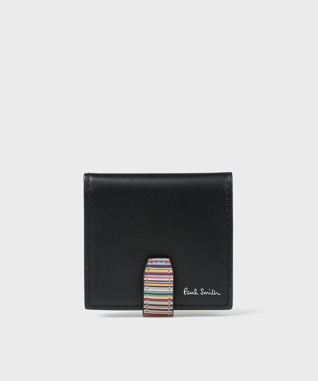 Paul Smith シグネチャーストライプタブ コインケース ブラック