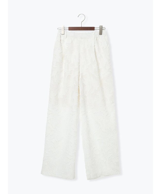 Te chichi カットジャガードパンツ(セットアップ可) オフホワイト