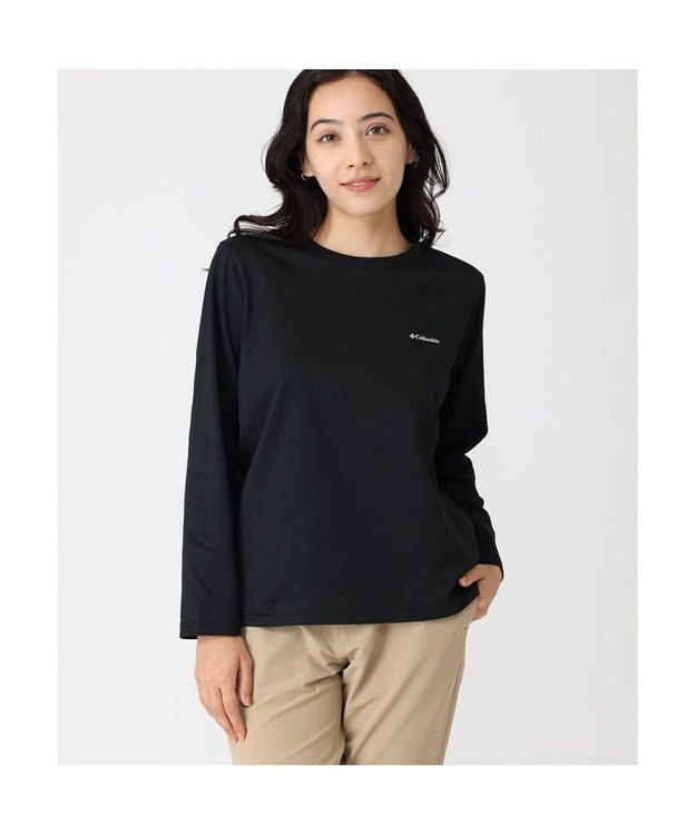 Columbia Columbia/ ウィメンズクレストトゥーフォレストロングスリーブクルー /コロンビア Black