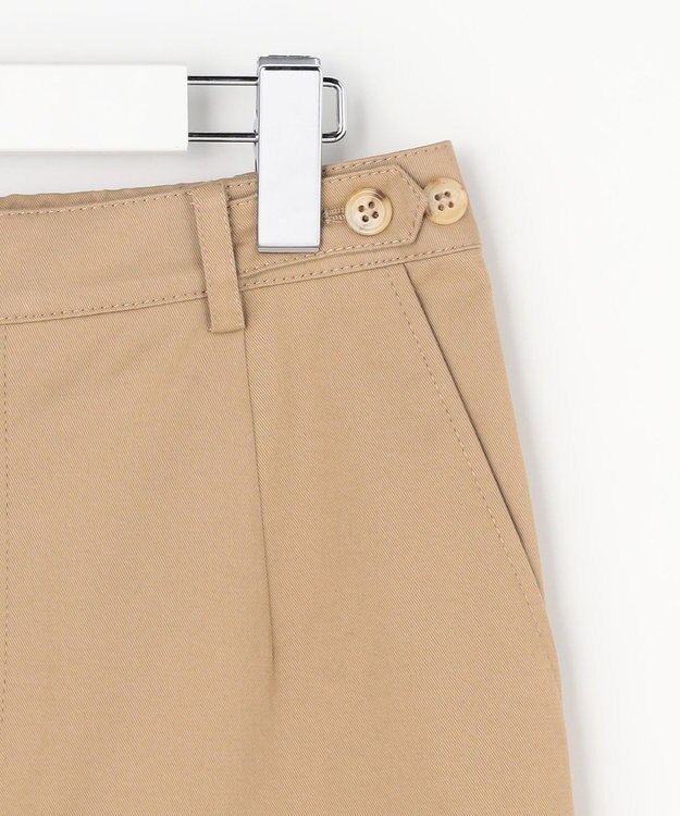 J.PRESS LADIES S チノストレッチ ワイドパンツ ベージュ系