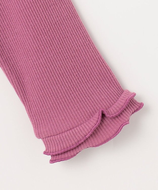 ANY KIDS 花柄ドッキングワンピース ピンク