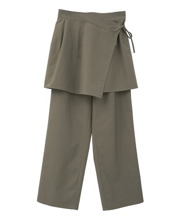 CRAFT STANDARD BOUTIQUE レイヤードデザインパンツ Beige