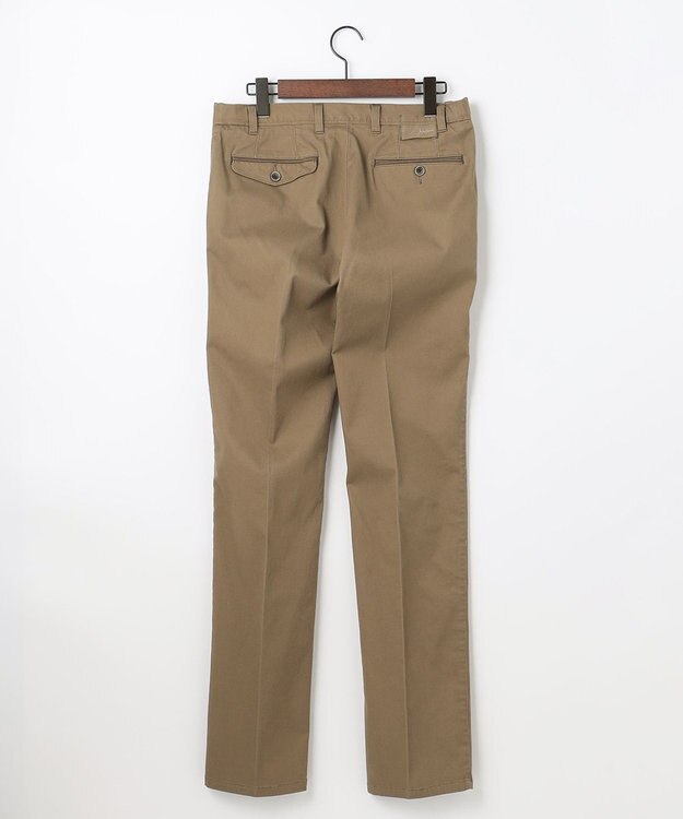 JOSEPH ABBOUD 【ウエストも伸びる】オーガニックストレッチピケ パンツ ベージュ系