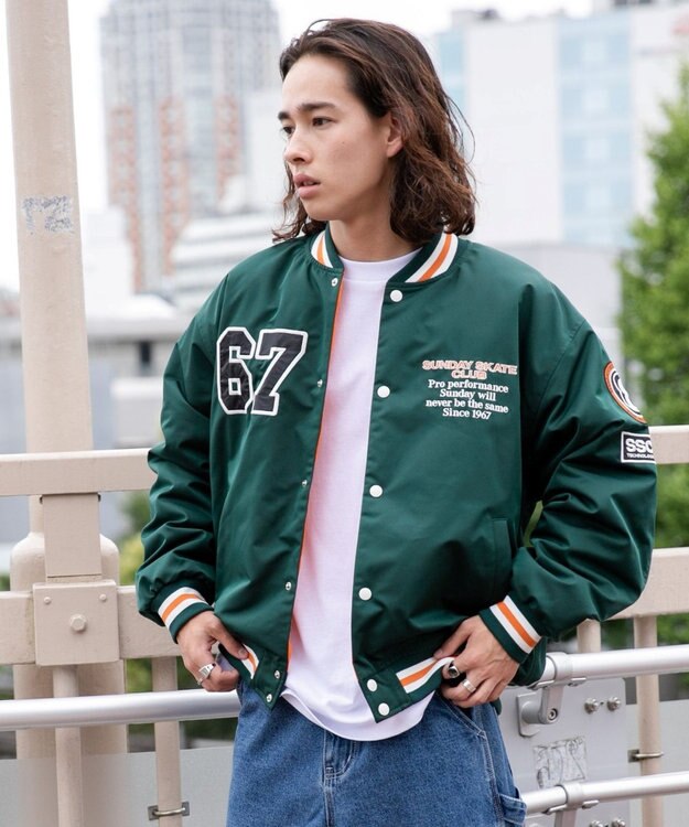 WEGO パテッドワッペンスタジャン ダークグリーン