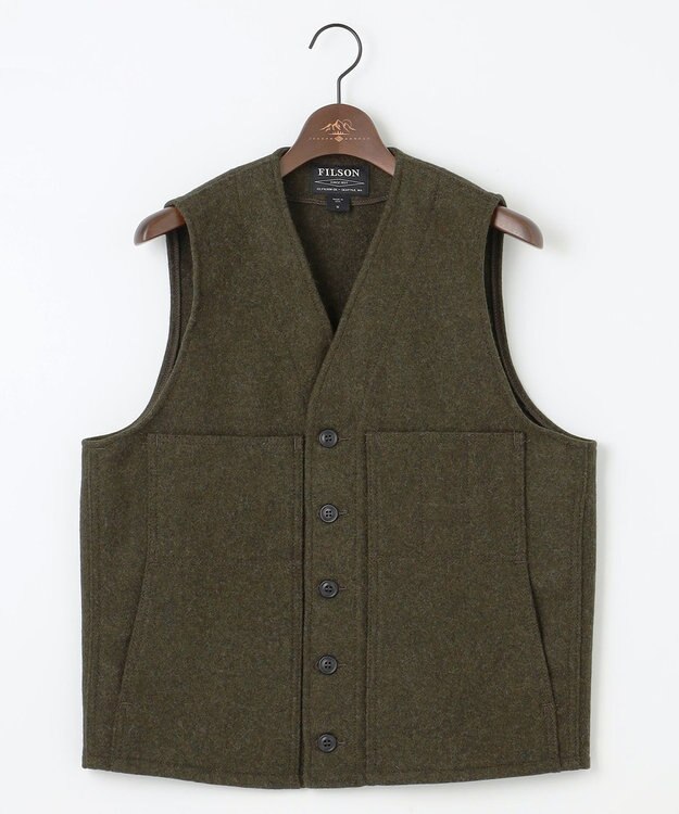 JOSEPH ABBOUD MOUNTAIN 【FILSON】マッキノーウール ベスト グリーン系