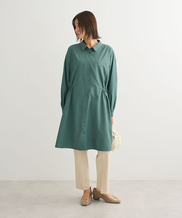 Green Parks らくスレ　ストレートパンツ Ecru