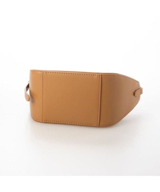 UNBILLION カシュカシュ cachecache / アシンメトリー舟型ショルダーバッグ キャメル