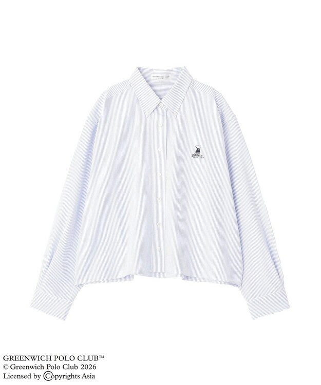 Green Parks GREENWICH POLO CLUB(TM)クロップドシャツ Stripe
